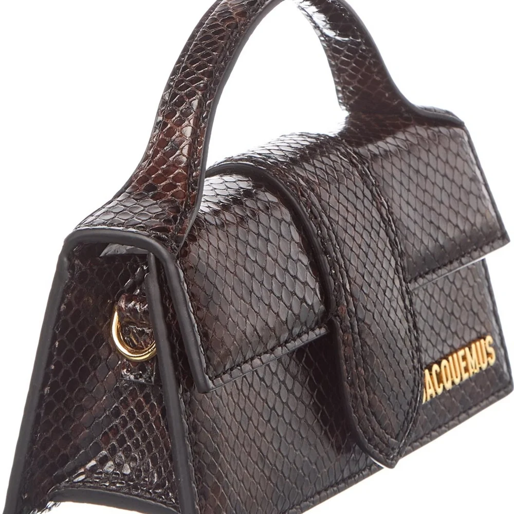 Jacquemus The Bambino Python Embossed Bag - Picture 3 of 6